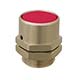 16 mm Flush Captivated Push Button, Black (Red shown) (PC-3F-BK)