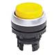 22 mm Extended Push Button, Black (Yellow shown) (P22-P2E-B)