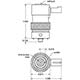 3-Way Elec. Valve, N-C, Manifold Mount, Pin Connector, 24 VDC, Oxygen (O-EC-3M-24-L) 1