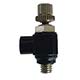 Miniature Needle Valve, #10-32 Ports with Knurled Knob (MNV-4K)