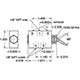 4-Way 2-Position Valve, Plastic Toggle, 1/8