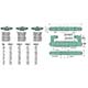 #10-32 5 Port 4-Way 3 Pos. Pres Ctr. Double. Sol. Valve, 220vac, DIN (MME-41NEEP-D220) 1