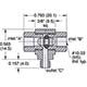 Shuttle Valve, #10-32 Male Outlet, #10-32 Female Inlets (MSV-1) 1