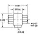 Shuttle Valve, All Ports #10-32 Female (MSV-1FFF) 1