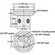 3-Way Low Force Actuation Push Button, Red (Green shown) (PB-2-RD) 1