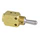 3-Position, 4-Way Valve, NP Brass Toggle, #10-32 (TV-4DH)