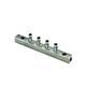 Block Manifold w/Mtg. Holes, 1/8" ID Barbs, 4-Station (BHH4-04)