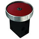 3-Way Palm Button Valve, Red (PB-1-RD)