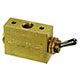 4-Way Toggle Valve, NP Steel Toggle, 1/8