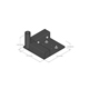 Corner Plate for Square Pipe with Hardware (SQS-CORNERP) 1
