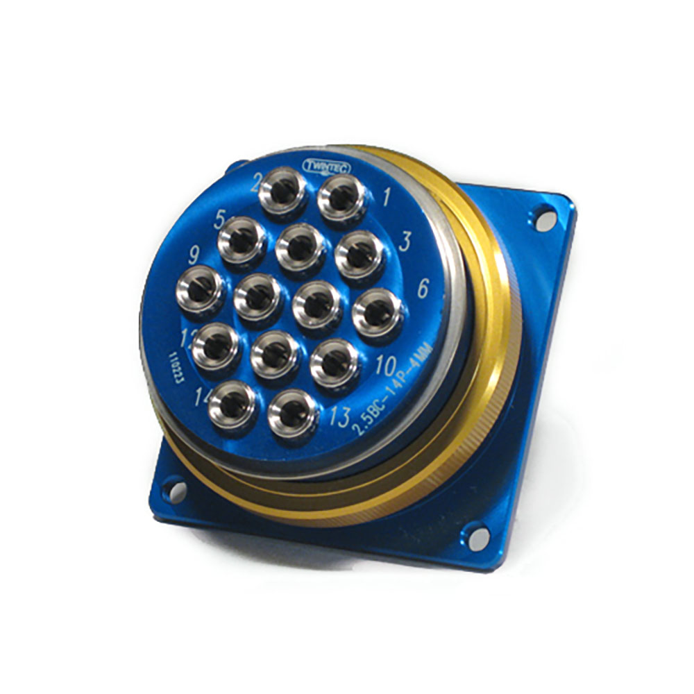 2.5" Series Connector Assembly, 14 Lines 5/32" PTC