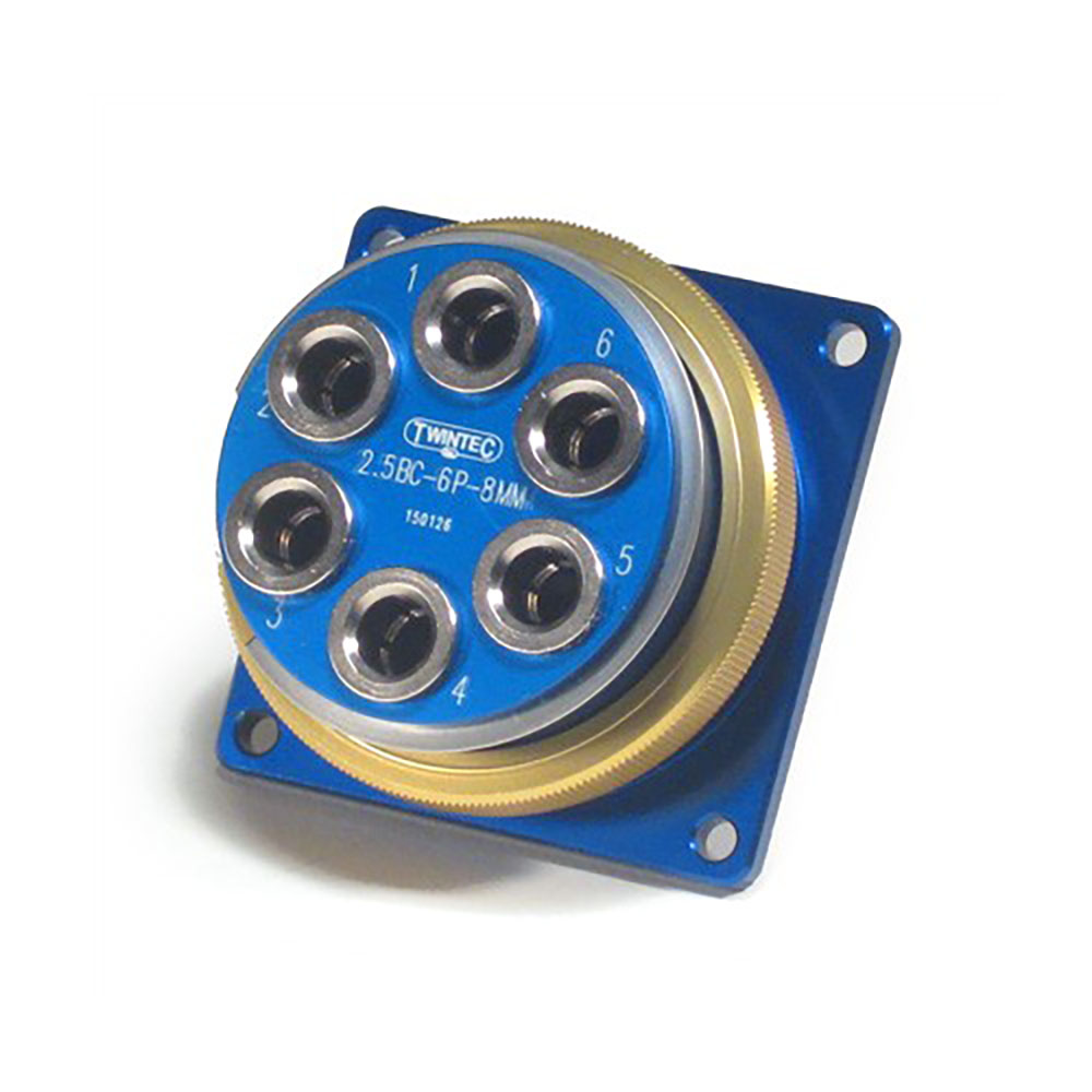 2.5" Series Connector Assembly, 6 Lines 8mm PTC