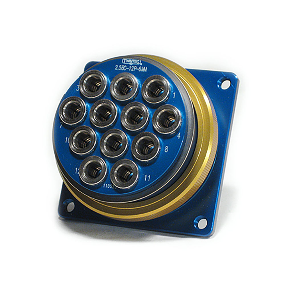 2.5" Series Connector Assembly, 12 Lines 6mm PTC (2.5BC-12-6MM)