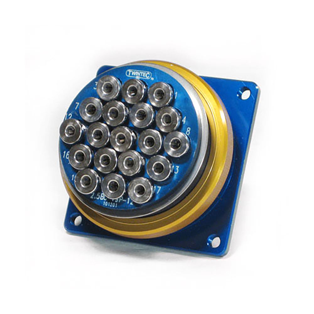 2.5" Series Socket Blank for 19 Line 1/8" PTC Plug (2.5BC-19SB)