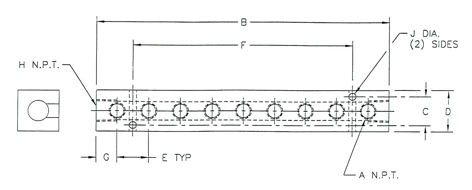 Manifold with 9 Ports