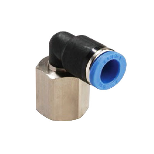 6mm X 1/4 BSPT 90° Schwenkbogen – Nylon-Rohrverb Produktbild-Vorschau 2
